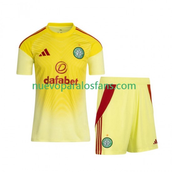 Camiseta de Fútbol Celtic FC Portero Niño Casa 2025-2026 Manga Corta