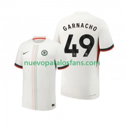 Camiseta de Fútbol Chelsea Alejandro Garnacho 49 Hombre Exterior 2025-2026 Manga Corta