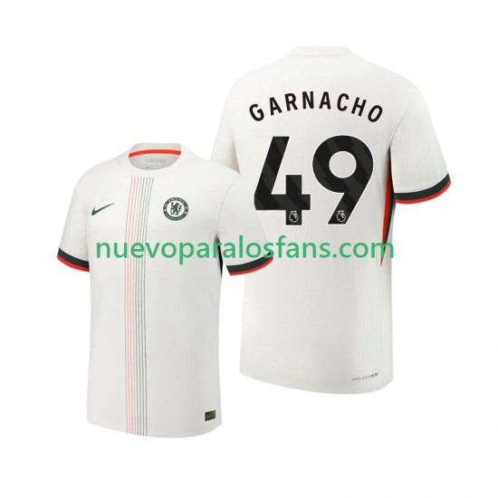 Camiseta de Fútbol Chelsea Alejandro Garnacho 49 Hombre Exterior 2025-2026 Manga Corta