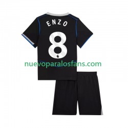 Camiseta de Fútbol Chelsea Enzo Fernandez 8 Niño Tercera 2025-2026 Manga Corta
