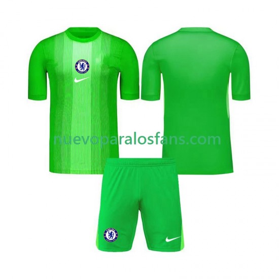 Camiseta de Fútbol Chelsea Portero Niño Exterior 2025-2026 Manga Corta
