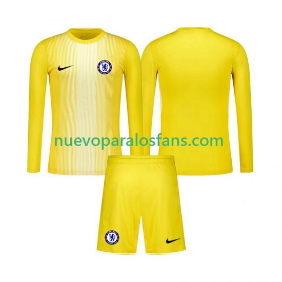 Camiseta de Fútbol Chelsea Portero Niño Tercera 2025-2026 Manga Larga