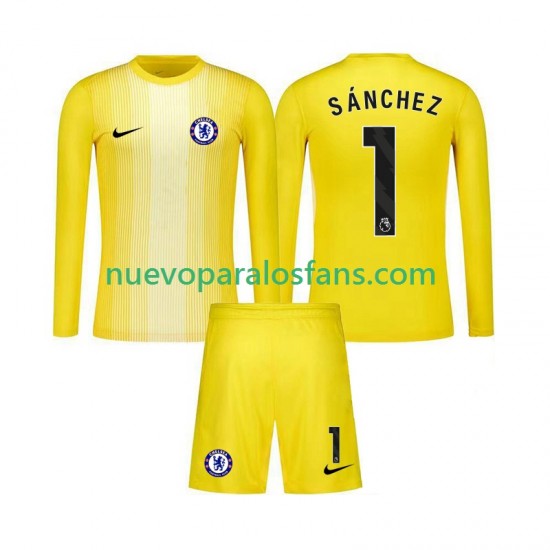 Camiseta de Fútbol Chelsea Robert Sanchez 1 Portero Niño Tercera 2025-2026 Manga Larga