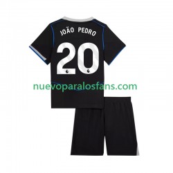 Camiseta de Fútbol Chelsea Joao Pedro 20 Niño Tercera 2025-2026 Manga Corta