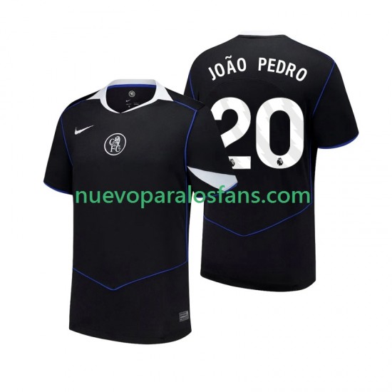 Camiseta de Fútbol Chelsea Joao Pedro 20 Hombre Tercera 2025-2026 Manga Corta