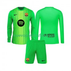 Camiseta de Fútbol FC Barcelona Portero Niño Casa 2025-2026 Manga Larga