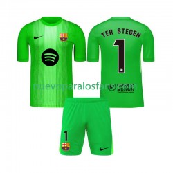 Camiseta de Fútbol FC Barcelona Ter Stegen 1 Portero Niño Casa 2025-2026 Manga Corta