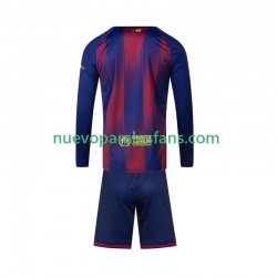 Camiseta de Fútbol FC Barcelona Niño Casa 2025-2026 Manga Larga