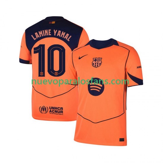 Camiseta de Fútbol FC Barcelona Lamine Yamal 10 UCL Hombre Tercera 2025-2026 Manga Corta