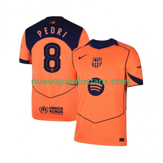 Camiseta de Fútbol FC Barcelona Pedri 8 UCL Hombre Tercera 2025-2026 Manga Corta