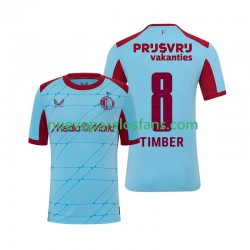 Camiseta de Fútbol Feyenoord Rotterdam Quinten Timber 8 Hombre Tercera 2025-2026 Manga Corta