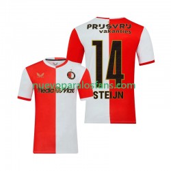 Camiseta de Fútbol Feyenoord Rotterdam Sem Steijn 14 Hombre Casa 2025-2026 Manga Corta