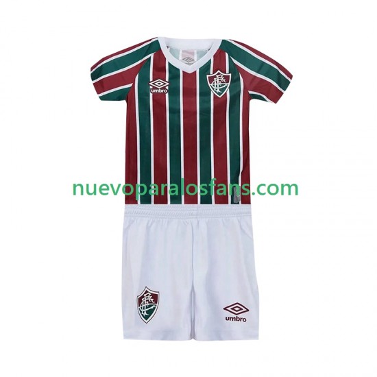 Camiseta de Fútbol Fluminense Niño Casa 2025-2026 Manga Corta