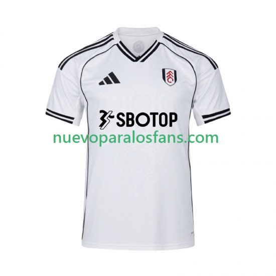 Camiseta de Fútbol Fulham Hombre Casa 2025-2026 Manga Corta