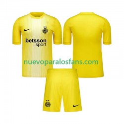 Camiseta de Fútbol Inter Milan Portero Niño Exterior 2025-2026 Manga Corta