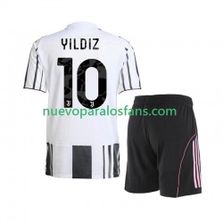 Camiseta de Fútbol Juventus Kenan Yildiz 10 Niño Casa 2025-2026 Manga Corta