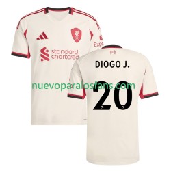 Camiseta de Fútbol Liverpool Diogo Jota 20 Hombre Exterior 2025-2026 Manga Corta