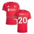Camiseta de Fútbol Liverpool Diogo Jota 20 Hombre Casa 2025-2026 Manga Corta