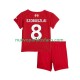 Camiseta de Fútbol Liverpool Dominik Szoboszlai 8 Niño Casa 2025-2026 Manga Corta