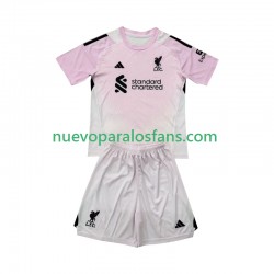 Camiseta de Fútbol Liverpool Portero Niño Tercera 2025-2026 Manga Corta