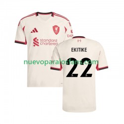 Camiseta de Fútbol Liverpool Hugo Ekitike 22 Hombre Exterior 2025-2026 Manga Corta