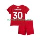 Camiseta de Fútbol Liverpool Jeremie Frimpong 30 Niño Casa 2025-2026 Manga Corta