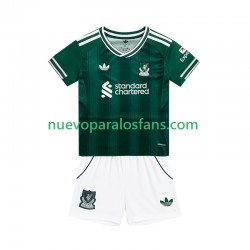 Camiseta de Fútbol Liverpool Niño Tercera 2025-2026 Manga Corta