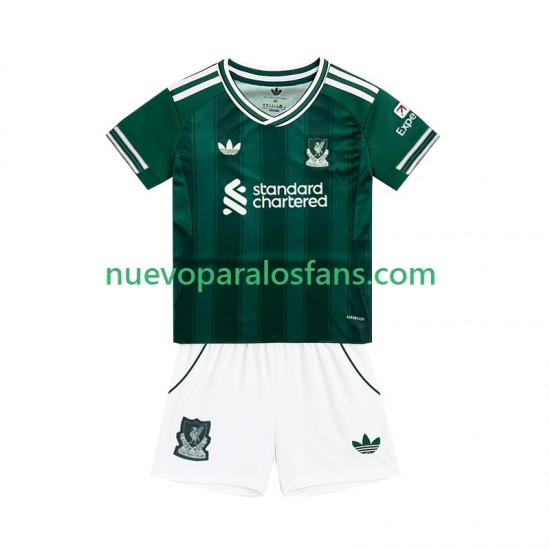 Camiseta de Fútbol Liverpool Niño Tercera 2025-2026 Manga Corta
