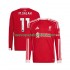 Camiseta de Fútbol Liverpool Mohamed Salah 11 Hombre Casa 2025-2026 Manga Larga