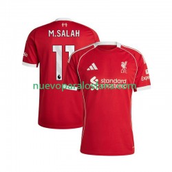 Camiseta de Fútbol Liverpool Mohamed Salah 11 Hombre Casa 2025-2026 Manga Corta