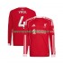 Camiseta de Fútbol Liverpool Virgil van Dijk 4 Hombre Casa 2025-2026 Manga Larga