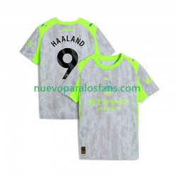 Camiseta de Fútbol Manchester City Erling Haaland 9 Hombre Tercera 2025-2026 Manga Corta