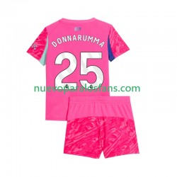 Camiseta de Fútbol Manchester City Gianluigi Donnarumma 25 Portero Niño Exterior 2025-2026 Manga Corta
