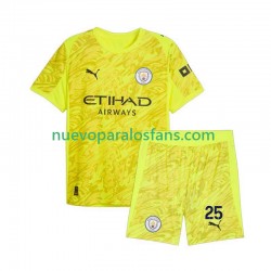 Camiseta de Fútbol Manchester City Gianluigi Donnarumma 25 Portero Niño Tercera 2025-2026 Manga Corta