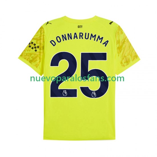 Camiseta de Fútbol Manchester City Gianluigi Donnarumma 25 Portero Hombre Tercera 2025-2026 Manga Corta