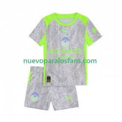 Camiseta de Fútbol Manchester City Niño Tercera 2025-2026 Manga Corta