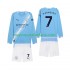 Camiseta de Fútbol Manchester City Omar Marmoush 7 Niño Casa 2025-2026 Manga Larga