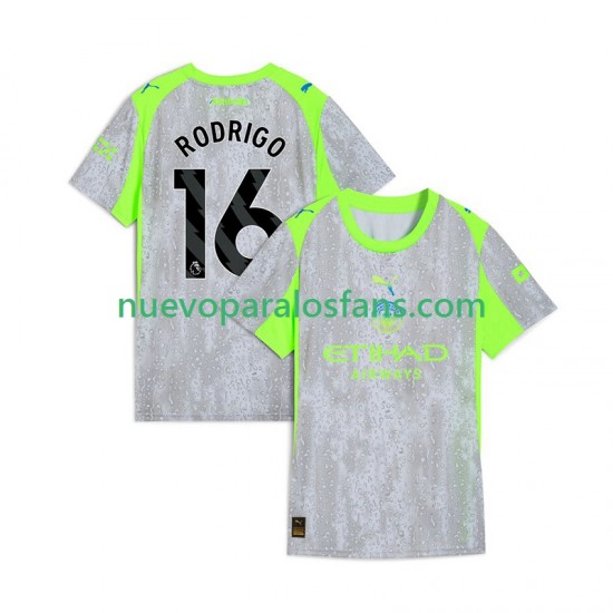 Camiseta de Fútbol Manchester City Rodrigo Hernandez 16 Hombre Tercera 2025-2026 Manga Corta