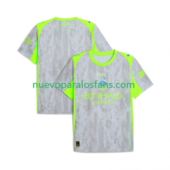 Camiseta de Fútbol Manchester City Hombre Tercera 2025-2026 Manga Corta