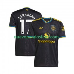 Camiseta de Fútbol Manchester United Alejandro Garnacho 17 Hombre Tercera 2025-2026 Manga Corta