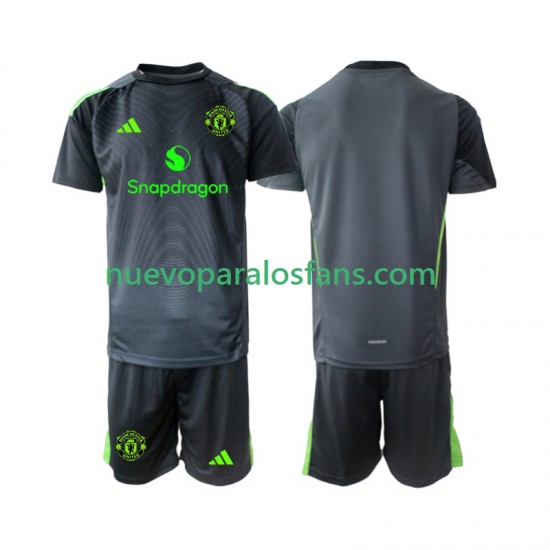 Camiseta de Fútbol Manchester United Portero Niño Exterior 2025-2026 Manga Corta
