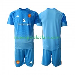 Camiseta de Fútbol Manchester United Portero Niño Casa 2025-2026 Manga Corta