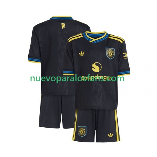 Camiseta de Fútbol Manchester United Niño Tercera 2025-2026 Manga Corta