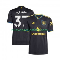 Camiseta de Fútbol Manchester United Kobbie Mainoo 37 Hombre Tercera 2025-2026 Manga Corta