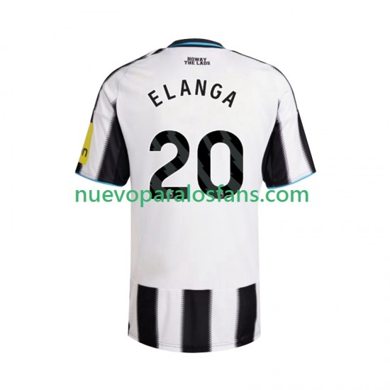 Camiseta de Fútbol Newcastle United Elanga 20 Hombre Casa 2025-2026 Manga Corta
