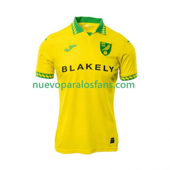 Camiseta de Fútbol Norwich City Hombre Casa 2025-2026 Manga Corta