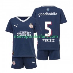 Camiseta de Fútbol PSV Eindhoven Ivan Perisic 5 Niño Exterior 2025-2026 Manga Corta