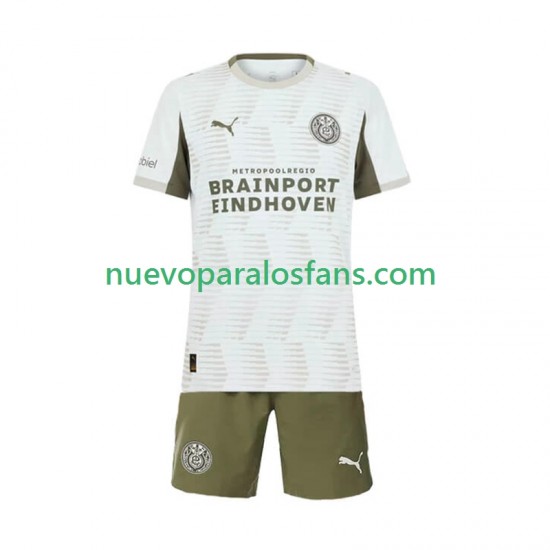 Camiseta de Fútbol PSV Eindhoven Niño Tercera 2025-2026 Manga Corta