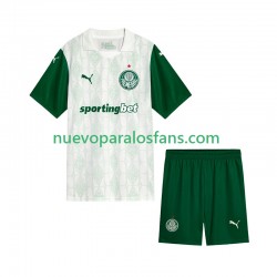 Camiseta de Fútbol Palmeiras Niño Exterior 2025-2026 Manga Corta