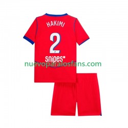Camiseta de Fútbol Paris Saint-Germain Achraf Hakimi 2 Niño Tercera 2025-2026 Manga Corta